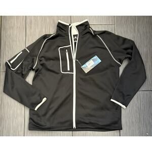 The Weather Company Mens TWC Poly-Flex Full Zip Jacket Black Size Large NWT